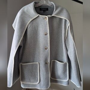 Gray Cape with White Trim